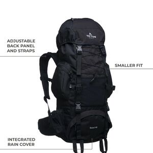 TETON Scout 65L Internal Frame Backpacking backpack Black